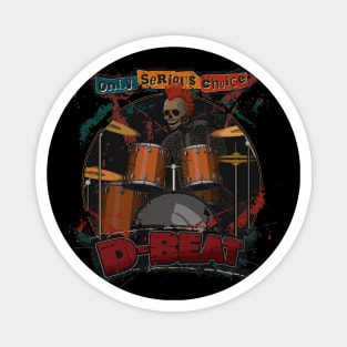 D-beat Punk Drummer Magnet